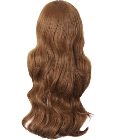 MapofBeauty Charming Long Wavy Synthetic Party Wig for Women - Light Brown - Buy Online on GoSupps.com