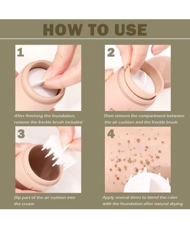 Fake Freckle Stamp Pen - Waterproof, Long Lasting, Quick Dry Makeup Stamp for Natural Sunny Freckled Look (01 Saddle Brown) - Buy Online on GoSupps.com