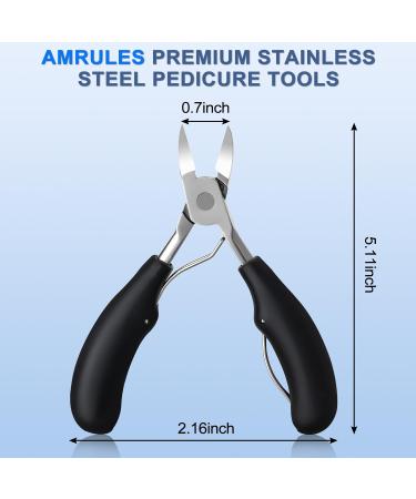 Professional Toenail Clippers for Thick & Ingrown Toenails | Stainless Steel Nail Treatment Tool for Men Women & Seniors - Best Pedicure Tool - Buy Online on GoSupps.com