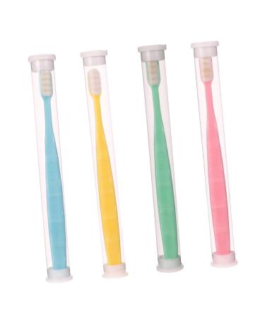 Sewoart 4 pieces wangan hair toothbrush toothbrush to deep cleaning of the gums soft toothbrush for adult toothbrushes for hand toothbrush oral bristles so soft child pp