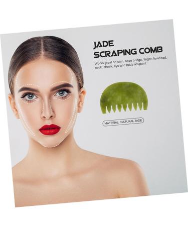 Beavorty 2-in-1 Jade Massage Comb & Scalp Massager - Effective Hair Care & Skin Treatment Tools for Relaxation & Wellness - Buy Online on GoSupps.com