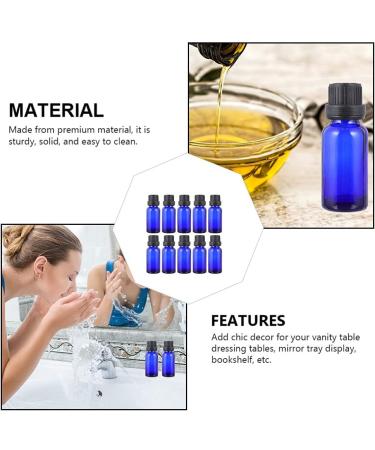 FRCOLOR 12pcs Blue Essential Oil Dropper Bottles - Refillable Cosmetic & Perfume Containers - 0.3 oz Glass Travel Bottles - Buy Online on GoSupps.com
