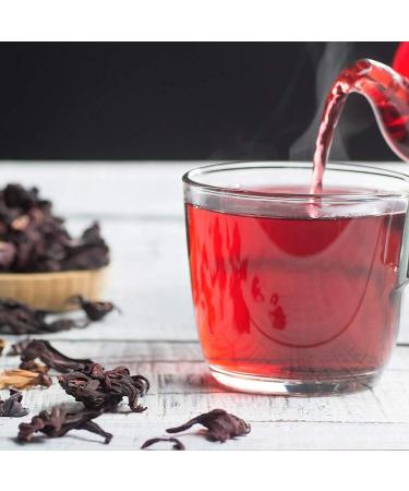 Dried Hibiscus Flowers Tea & Agua Fresca - 1lb Whole Petals by 1400s Spices - Buy Online on GoSupps.com