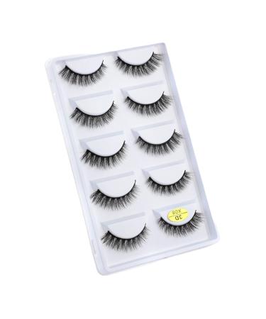 UAMOU Mink Eyelashes 10/50/100 Boxes Wispy 3D Mink Lashes Makeup Natural Long Volume False Eyelashes Bulk Faux Cils Custom Cheerfully (Color : 5 Pairs X08 Size : 50 Boxes)