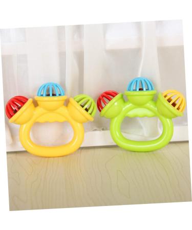SAFIGLE 15 Pcs Hand Bell Newborn Boy Toys | Infant Teether Toy Set | Portable Plastic Baby Teether | Random Color | 10X8.5CM | Pack of 3 - Buy Online on GoSupps.com