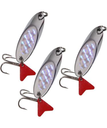 JSHANMEI Metal Spoon Casting Jigs 5g - 10pcs | Hard Fishing Lures for Bass & Salmon with Treble Hooks - Buy Online on GoSupps.com