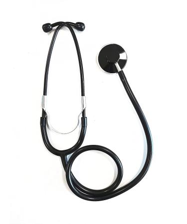 MARLAS Pro Single Head Stethoscope Ideal for EMT Doctor Nurse Vet Medical Student Health Blood Stethoscope Latex Free (Black)