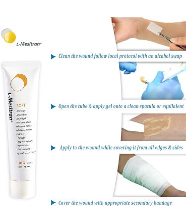 L-Mesitran Soft Honey Wound Gel - Hypoallergenic Medical Grade Ointment for Burns - 1.75 oz - Buy Online on GoSupps.com
