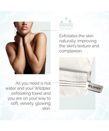 Wildpier Beauty Exfoliating Wash Towel - Plant Based Body Scrub for Deep Exfoliation and Dead Skin Cell Removal - Buy Online on GoSupps.com