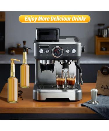 10-piece syrup press pump head coffee syrup pump dispenser fits 750ml coffee syrup bottle - Buy Online on GoSupps.com