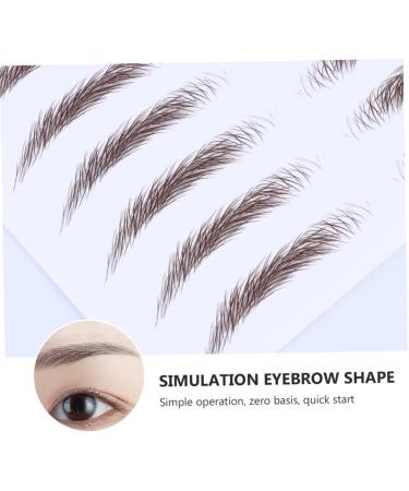 FOMIYES 12 Pcs Eyebrow Stickers Waterproof Stickers Waterproof Eyebrow Transfers Eyebrow Tool Mold Make up - Buy Online on GoSupps.com