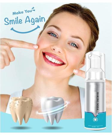 Fluoride-Free Whitening Toothpaste Foam - 3PCS Mousse Cleansing & Stain Removal with Baking Soda | 60ml - Buy Online on GoSupps.com