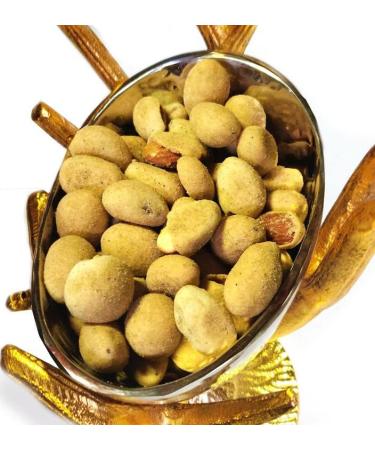Jaiccha Ghasitaram Rakhi Gifts for Brothers Rakhi Dryfruits - Pudina Protein Almonds 200 GMS in Brown Paper Pouch with Rudraksh Rakhi - Buy Online on GoSupps.com