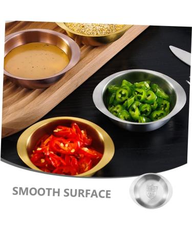 Zerodeko Stainless Steel Soy Sauce Dish Soy Sauce Bowls Soy Sauce Dispenser Small Condiment Bowls Metal Sauce Bowls Stainless Bowls Sauce Containers Travel Pickles Portable re-usable 9.50X8.00X5.50CM Silver - Buy Online on GoSupps.com