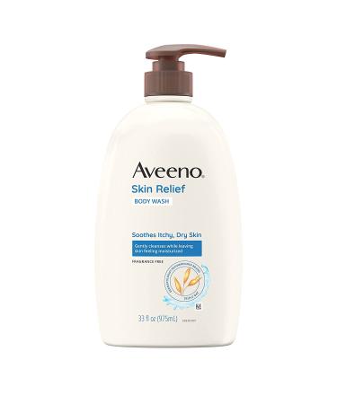 Aveeno Skin Relief Fragrance-Free Body Wash - Soothes Itchy Dry Skin - Sensitive Skin Formula - 33 fl. oz - Buy Online on GoSupps.com