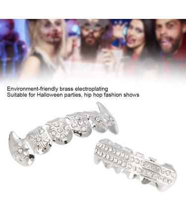 Shop Unique Silver Rhinestone Denture Sets for Halloween & Festivals | Perfect for Parties & Role-Playing Games - Buy Online on GoSupps.com