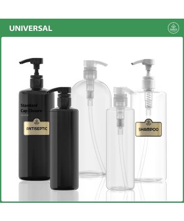 Bar5F 1 Liter Shampoo/Conditioner Dispenser Pump - 28mm Neck Size, Adjustable Height - Natural (Clear) - Pack of 1 - Buy Online on GoSupps.com