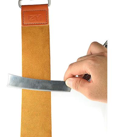 DanNuo Straight Razor Strops with Dual Leather Strops and Sharpening Stone - Barber Hair Removal Shaving Sharpener - Buy Online on GoSupps.com