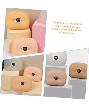 SKISUNO 2pcs Eye Practice Skin Eye Makeup Training Skin Eyebrow Makeup Board Makeup Eye Skin Make up Mold 6.5x4.9cm As Shown - Buy Online on GoSupps.com
