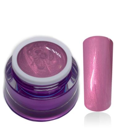 Premium Color Gel Pastel Pearl Azalea Pink Violet UV Gel Nail Gel Color Gel 1x5ml (1 Pack)