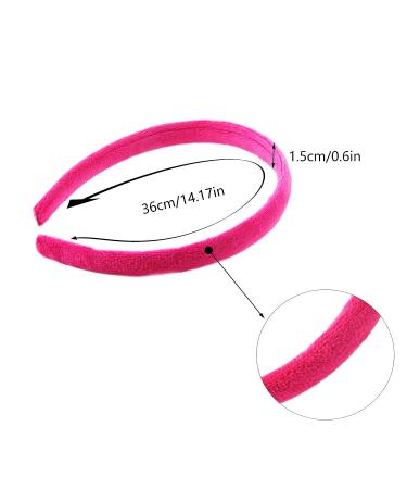 AlamnoFu 1.5cm Velvet Hairband for Girls - Vintage Classic DIY Craft Hair Accessories - Buy Online on GoSupps.com