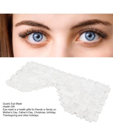 Quartz Sleep Mask with White Jade Stones - Anti-Wrinkle Massage Eye Mask for Relaxation & Beauty - Buy Online on GoSupps.com