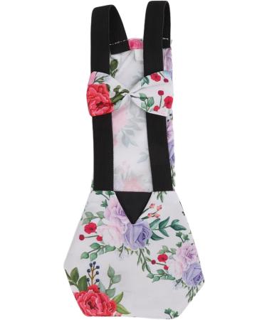 High-Quality Pet Chicken & Duck Diapers | Waterproof Cloth with Adjustable Straps - Size M (Peony) | International Shipping Available - Buy Online on GoSupps.com