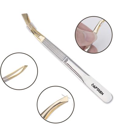Professional Stainless Steel Eyebrow Tweezers Hair Removal Tweezers Facial Hair Ingrown Hair for Men Women - Buy Online on GoSupps.com