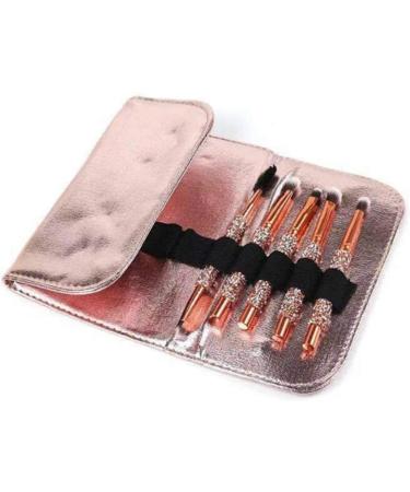 Makeup Brush Set 10 Pieces Synthetic Makeup Brush Set Handle with Drill Soft Makeup Tools with Cosmetic Bag Foundation Brush - Buy Online on GoSupps.com
