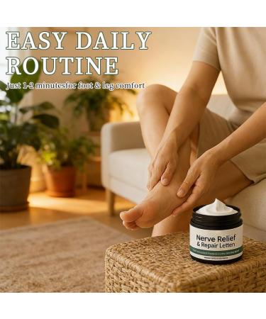 POLAR HAIR Nerve Relief Cream with Arnica Daily Comfort & Nourishing Lotion for Hands Feet Knees Neck & Back with Magnesium Cream Formula 3.5 oz (1 Pack) - Buy Online on GoSupps.com