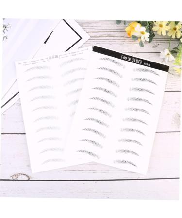  SOESFOUFU 2 Pairs Eyebrow Stencils Authentic Like Hair Sticker Eyebrow Simulation Eyebrow Tattoo Glue On Forehead 4d Simple Lazy - Buy Online on GoSupps.com