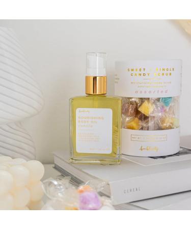 Bonblissity Nourishing Body Oils for Women 2oz Travel Size - Vanilla Scented Body Oil Non-Greasy Non-Comedogenic Vitamin E Hydrating Moisturizer for Men and Women with Dry or Sensitive Skin - Buy Online on GoSupps.com