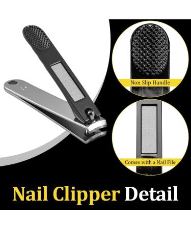 Buy Caredgo 3-Piece Nail Clip Set - Durable Nail Cutters for Toes & Fingernails | Ideal for Toothed Nails | International Shipping - Buy Online on GoSupps.com