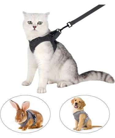 Ultra-Light Adjustable Cat Dishes & Soft Padded Vest for Kittens - Escape Protection 1 Pack Gray - Buy Online on GoSupps.com