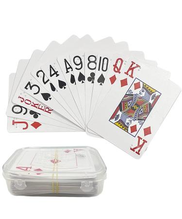 MUROCEA Large-Print Braille Playing Cards for Vision Impairments Entertainment Supplies