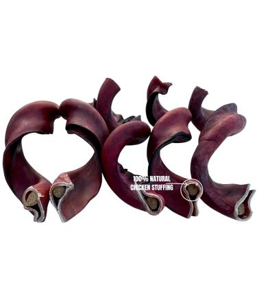 Stuffed Curly Beef Collagen Sticks for Dogs - Long Lasting Collagen Chews 5 INCH/9 INCH *(9 INCH 5 Pack Approx. 500 Grams)* - Rawhide Free - Bully Stick Alternative Supports Joint/Skin/Coat Health