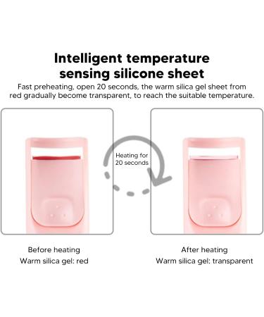 Heated Eyelash Curlers Electric Eyelash Curler Rechargeable Eyelash Curler Heating Silicone Pad Lash Curling Tool Long Lasting Perfect Eyelashes for Fast Eyelash Curling (2) - Buy Online on GoSupps.com