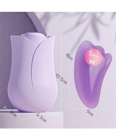 Keepaq Ice Scooter Face Massager | Reusable Silicone Ice Roller for Pores & Skin Care - D-Purple - Buy Online on GoSupps.com