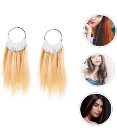 FOMIYES 2 Sets Hair Color Hair Scrunchies Hair Dye Human Hair Color Hair Color Sample Ring Hair Sample for Testing Color Hair Color Testing Tool Hair Color Chart Real Hair Wig - Buy Online on GoSupps.com
