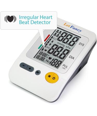 LotFancy Blood Pressure Monitor - Accurate Digital BP Gauge with Large Cuff (11.8-16.5") | Dual Power 120 Readings Memory Large LCD Display - International Shipping Available - Buy Online on GoSupps.com