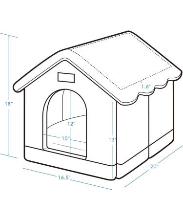 Jiupety Cozy Waterproof Pet Bed House | Indoor/Outdoor | S/M/L/XL/2XL Sizes for Cats and Dogs | Warm Cave Nest for Puppies | Brown - Buy Online on GoSupps.com