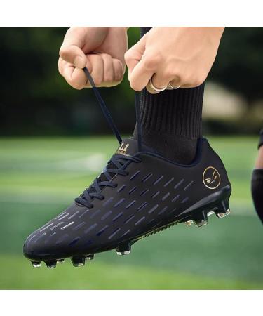 TOLLN Men FG Outdoor Soccer Cleats Youth Football Shoes 7.5 - Black - Buy Online on GoSupps.com