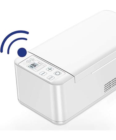 Insulin Cooler Refrigerated Box Upgrade 13400mAh Built-Battery Mini Car Refrigerator Keeps Medication Cooler and Insulated for Keeping Diabetes Drug Cooler About 8-10 Hours Blue - Buy Online on GoSupps.com