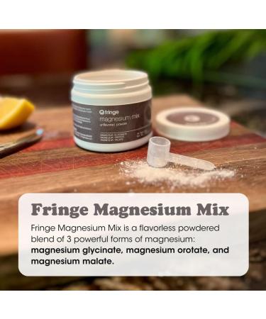Fringe Triple Magnesium Mix Powder Magnesium Glycinate Orotate & Malate Unflavored Clean Formula Mix Into Anything 30 Servings Triple Magnesium Mix 30 Servings - Buy Online on GoSupps.com