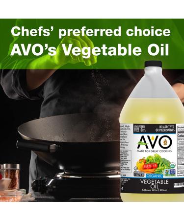 AVO ORGANIC 100% VEGETABLE Oil  64 Fl-oz (Half a Gallon) NO preservatives added - Buy Online on GoSupps.com