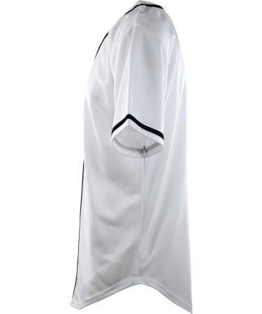 Buy ChoiceApparel Men's Solid Color Baseball Jersey XL - White/Opulent Garden | International Shipping Available - Buy Online on GoSupps.com