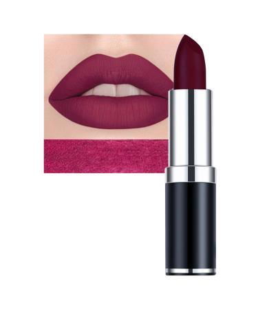 Lipsticks for Women Long Lasting Matte Lipstick Non Stick Cup Velvet Lipstick Lip Gloss Waterproof Lipstick High Coverage Lip Color Lipsticks Professional Lipstick Cosmetics Make Up Gifts (#12)