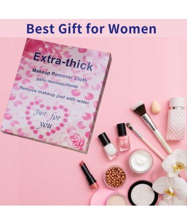 Reusable Microfiber Makeup Remover Cloth (10 Pack) - Gift Box Packaging, Black 5x5 Inch Pads for Women - Buy Online on GoSupps.com