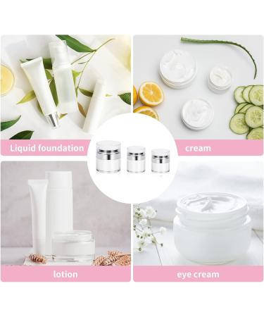 2PCS 30ml Airless Pump Cosmetic Bottles- Refillable Travel Cream Jars - Buy Online on GoSupps.com