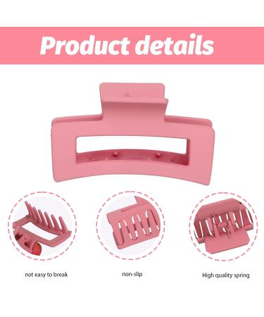 8-Pack Large Rectangular Hair Clips for Women | 10cm Plastic Claw Clips in Bright Colors | Ideal for Long Curly & Thick Hair - Buy Online on GoSupps.com